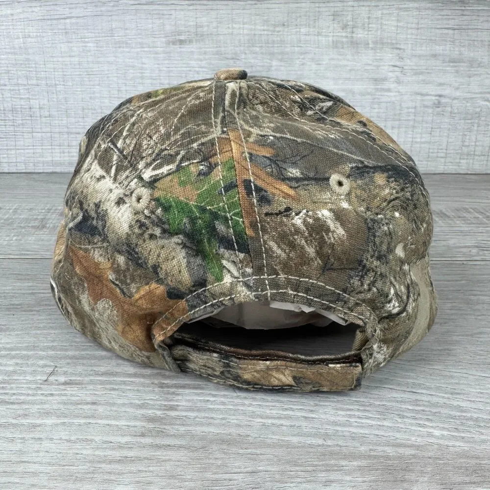 Cat Baseball Cap Mens Brown Realtree Camo Mesh Logo Adjustable Strapback Hat
